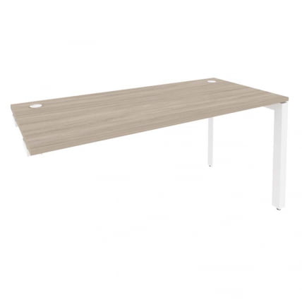 Стол-приставка на П-образном м/к к опорным элементам ОНИКС О.МП-СПР-4.7 Дуб Аттик/Белый / ONIX O.MP-SPR-4.7_0