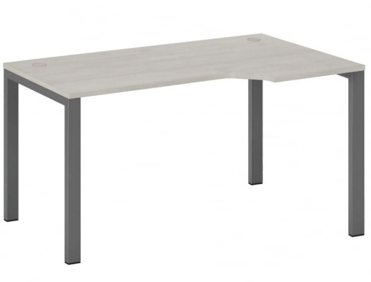 Стол эргономичный правый на металлоопорах Нев Лине НЛН36322724 Дуб шамони светлый / New Line NLN36322724_0