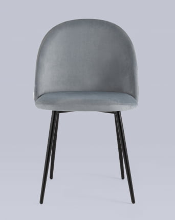 Стул Фолио велюр Серый_3