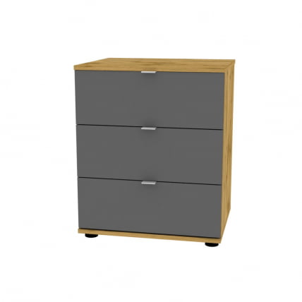 Комод Алиса(К5)657х540х459сторцевойручкой(ДВ-Графит) / Алиса(K5)657х540х459сторцевойручкой(ДВ-Графит)_0