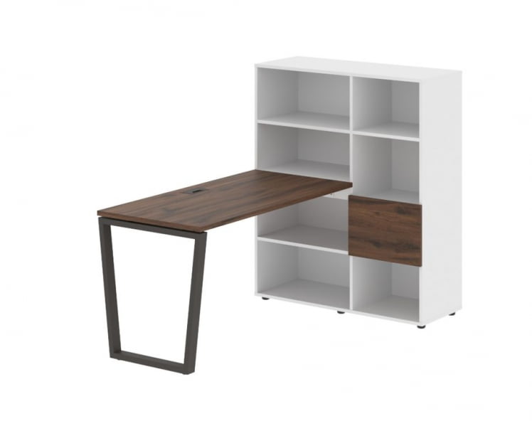 Рабочая станция ЕДИС ЕВРСТ 1113 Дуб Денвер темный Мокко Белый / EDIS EVRST_0