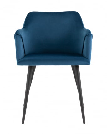 Стул с подлокотниками Джоэл велюр Cиний / Cиний_2