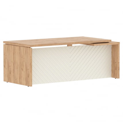 Стол руководителя левый Торр ЛУКС ТЛCТ 209 Л Дуб Бофорд Латте / Torr LUX TLCT L_0