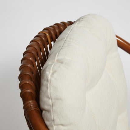 ТЕРРАСНЫЙ КОМПЛЕКТ НЕВ БОГОТА (2 кресла + стол) /с подушками/ ротанг, кресло 61х67х78,5 см, диаметр стола 50см, коко бровн (коричневый кокос) / NEW BOGOTA coco brown_6