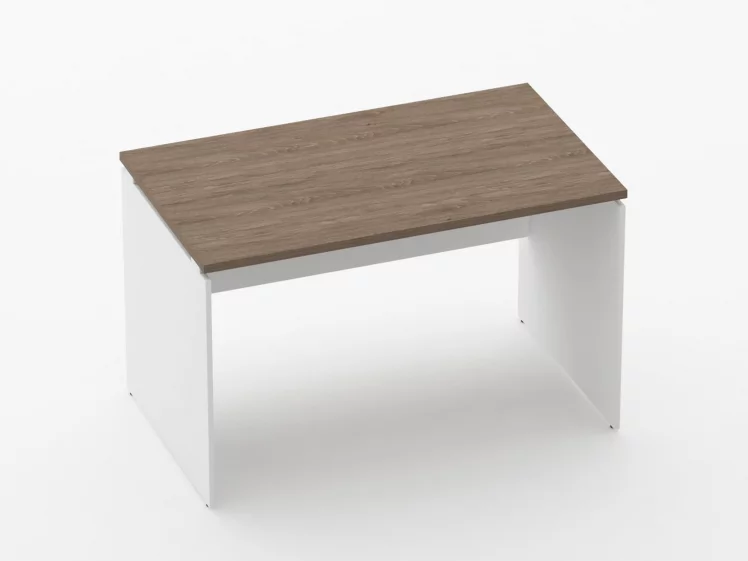 Стол прямой Дека ЛДСП каркас 75.07.12 Дуб Верцаска/Белый / Deka_0