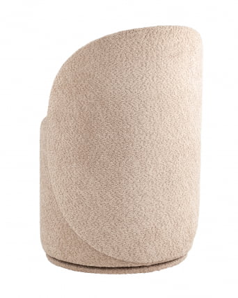 Пуф Лореен вращающийся букле Капучино / Loreen_4