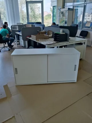 Тумба-купе для рабочего модуля Дека 9.02.145 Белый / Deka_4