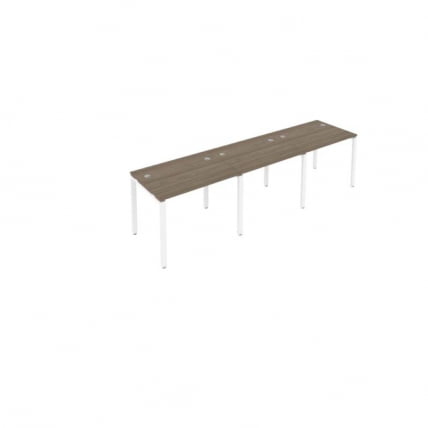 Рабочая станция на 3 раб.места Метал Сйстем Б.СМ-3.1 Вяз/Белый / Metal System_0