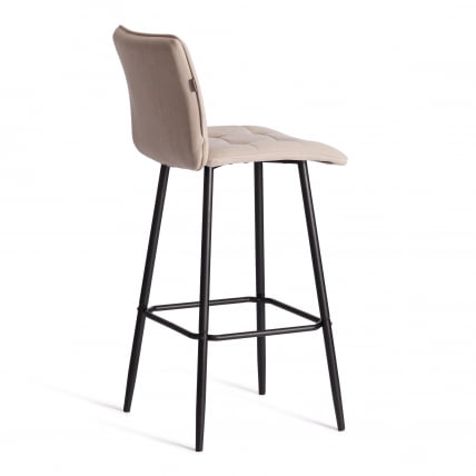 Барный стул Бари/Бари велюр, бежевый, 7, 45х56х110 см / Bari/Бари_2