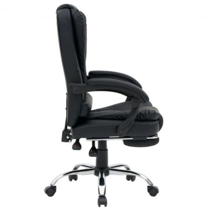 Кресло офисное с функцией вибромассажа CРОМЕКС (КРОМЕКС) Чилл МС-005 экокожа черное / CROMEX Chill MS-005_6