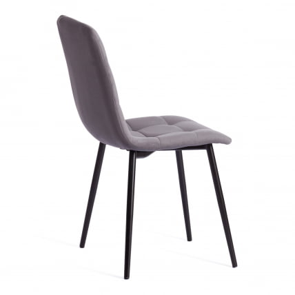 Стул CХИЛЛЙ МАКС Велюр/металл , 45 х 54 х 90 см , темно-серый/черный / CHILLY MAX_4