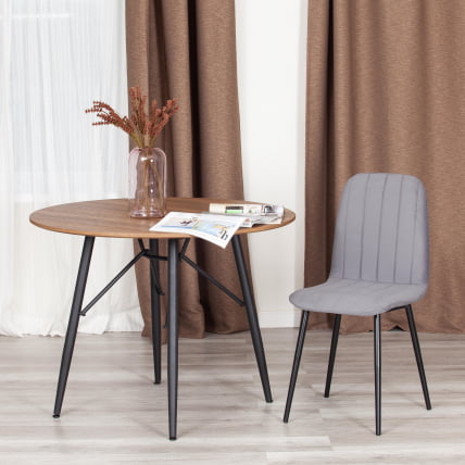 Стул АРC АРC Велюр/металл , 46 х 52 х 88 см, темно-серый/черный / ARC ARC_8