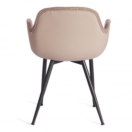 Стул ВАЛЕНТИНО (мод. ПC45-2) металл/экокожа/ткань, 55 х 58 х 81 см, Бровн (коричневый)/черный / VALENTINO (mod. PC45-2) Brown_3