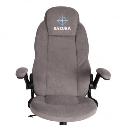 Кресло БАЗУКА флок , серый, 29 / BAZUKA_5