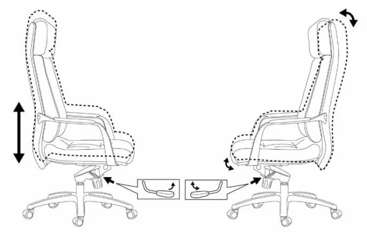 Кресло руководителя Бюрократ _ДЭО/БРОВН / _DAO/BROWN_5