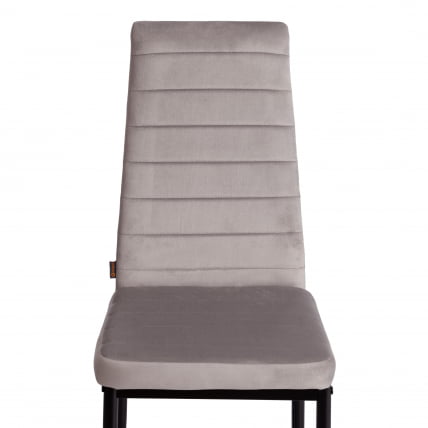 Стул Еасй (мод. ДЖСC02-1) металл, флок, 41 х 52 х 96 см, Лигхт грей (светло-серый) ХЛР14 / черный / Easy (mod. JSC02-1) Light grey HLR14_5