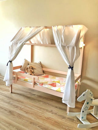 Кровать-домик РооРоом кд-1Р Розовый / RooRoom_1