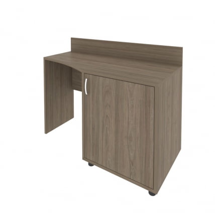 Стол (узкий) с тумбой и бортиком (правый) ЛИГХТ С-СТУ-120 Пр Вяз Благородный / LIGHT_0