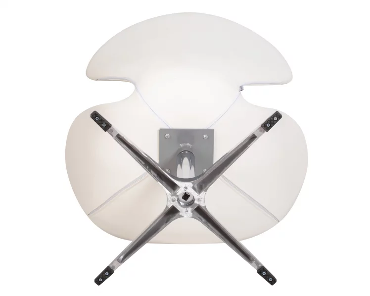 Кресло дизайнерское ДОБРИН СВАН Белый кожзам П23 / DOBRIN SWAN P23_6