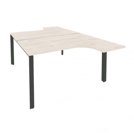 Рабочая станция на П-образном м/к ОНИКС О.МП-Д.СА-3 Денвер Светлый/Антрацит / ONIX O.MP-D.SA-3_0