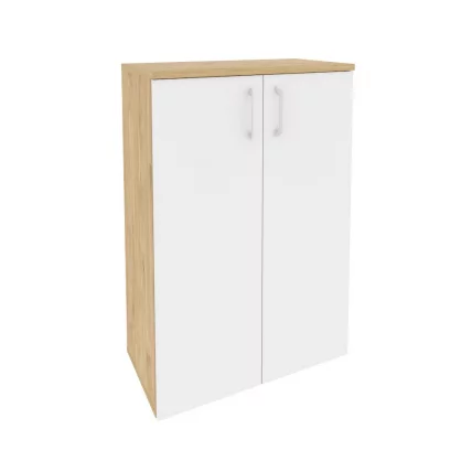 Шкаф средний широкий (2 средних фасада ЛДСП) ОНИКС О.СТ-2.3 Тиквуд Светлый/Белый / ONIX O.ST-2.3_0