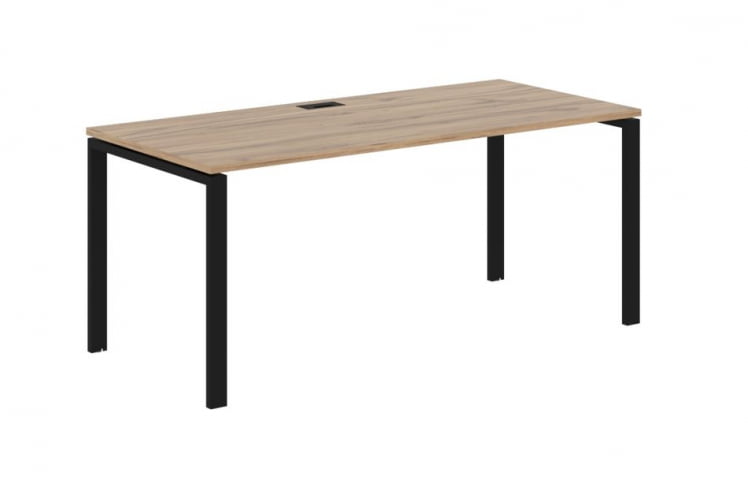 Стол письменный ЕДИС ЕУСТ 1780 Дуб Денвер светлый Черный / EDIS EUST_0
