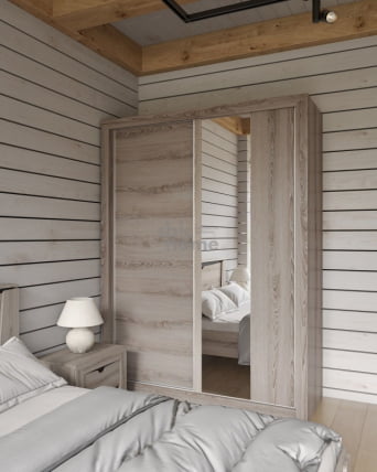 Шкаф-купе 2х дверный СТМ, Гарда (1760*626*2300) Ясень Таормино, 10128 / STM,_2