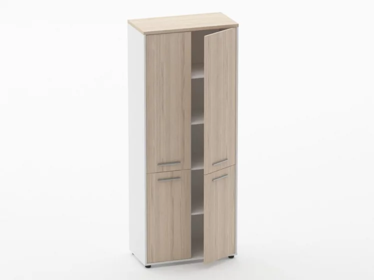 Шкаф 4 широкий закрытый, 4 двери Дека 10.19.151 Туя/Белый / Deka_1