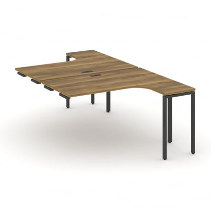 Рабочая станция-приставка к опорным тумбам CОНCЕПТ CН.ДСАПР-002 Сандал Янтарный Антрацит / CONCEPT CN.DSAPR-002_0