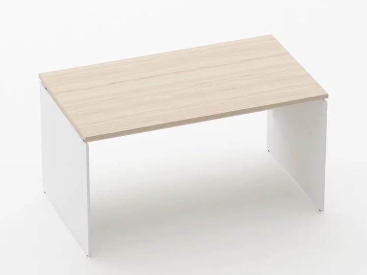 Стол прямой Дека ЛДСП каркас 75.08.14 Туя/Белый / Deka_0