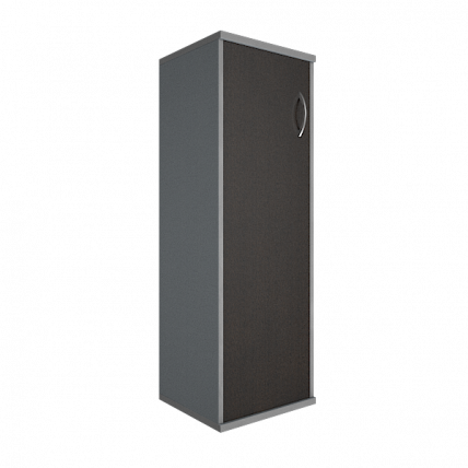 Шкаф средний узкий левый Рива А.СУ-2.3 Л Венге/Металлик / Riva_0