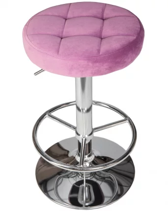 Табурет барный ДОБРИН БРУНО Пудрово-сиреневый велюр МДЖ9-52 / DOBRIN BRUNO MJ9-52_1