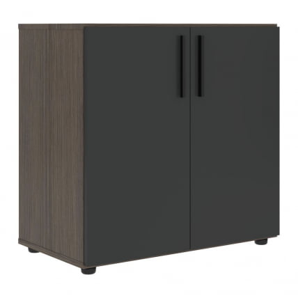 Шкаф с глухими малыми дверьми ВЕЛИОН ВЛCС 80.1 Яшма черный Дуб Сильвер / VELION VLCS_0