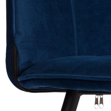 Стул обеденный Бари (2 шт. в упаковке) ЛТ, велюр, Блуе (синий), 41х55х89 см / Bari LT, Blue_8