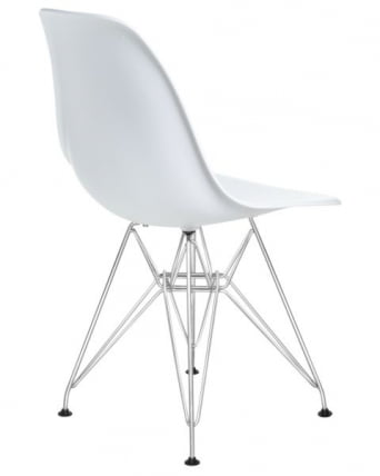 Стул обеденный ДОБРИН ДСР (ножки хром, цвет белый (В-02)) 4 шт / DOBRIN DSR (W-02))_4