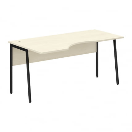 Стол эргономичный левый ИМАГО Плус СА-1П(Л) Клен Черный / IMAGO Plus СА-1P(Л)_0