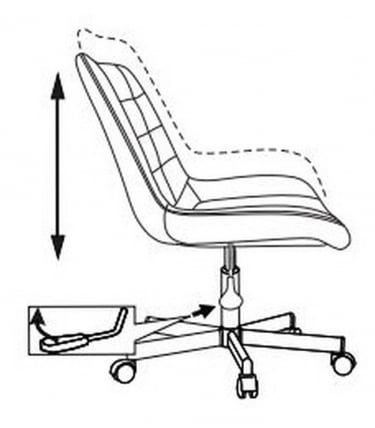 Кресло для оператора Бюрократ CХ-350М Оранжевый Велвет 72 / CH-350M Velvet_4