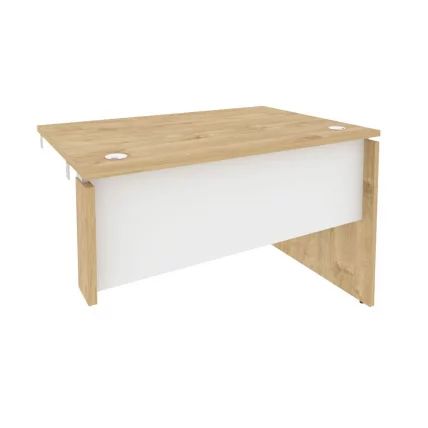 Стол-приставка правый к опорным элементам ОНИКС О.СПР-2.8Р Тиквуд Светлый/Белый / ONIX O.SPR-2.8R_0