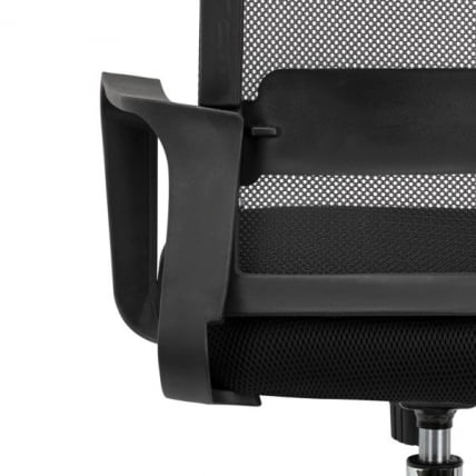 Кресло CРОМЕКС (КРОМЕКС) Дебут CХ-697 ХРОМ сетка/ткань ТВ черное / CROMEX Debut CH-697 TW_14