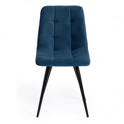 Стул CХИЛЛЙ (мод. 7095-1) ткань/металл, 45кс53х88 см, высота до сиденья 50 см, синий баркхат 29/черный / CHILLY (mod. 45x53х88 barkhat_4