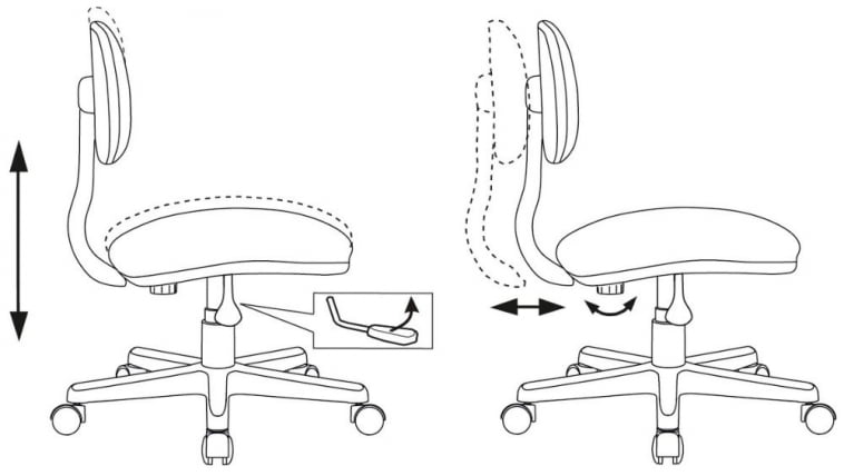 Кресло детское Бюрократ CХ-В201НКС серо-голубой Лигхт-28 / CH-W201NX Light-28_5