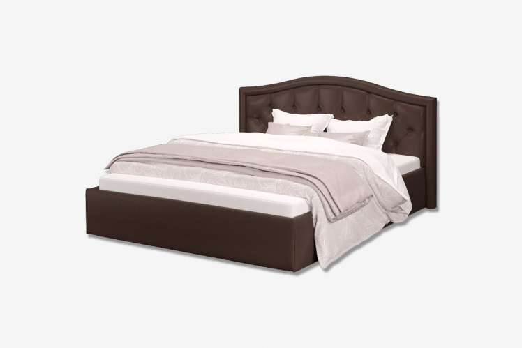 Кровать Стелла, 1200*2000 мм, искусственная кожа Лесмо бровн, коричневый / brown,_0