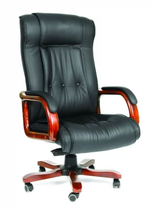 Кресло руководителя CХАИРМАН 653 кожа Коричневый / CHAIRMAN_0