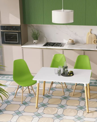 Стол обеденный ОСЛО НЕВ 120*80 Белый / OSLO NEW_6