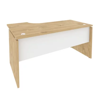 Стол эргономичный правый ОНИКС О.СА-1Р Тиквуд Светлый/Белый / ONIX O.SA-1R_0