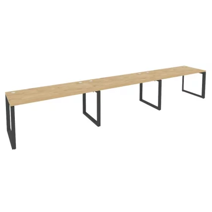 Рабочая станция на О-образном м/к ОНИКС О.МО-РС-3.4.7 Тиквуд Светлый/Антрацит / ONIX O.MO-RS-3.4.7_0