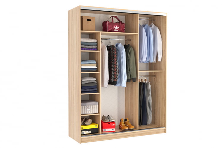 Шкаф-купе Бассо 7-600 79 СК-01Б52 дуб сонома / SK-01B52_1