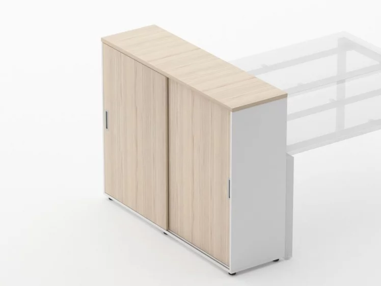 Тумба-купе высокая для рабочего модуля Дека 9.03.145 Туя/Белый / Deka_2