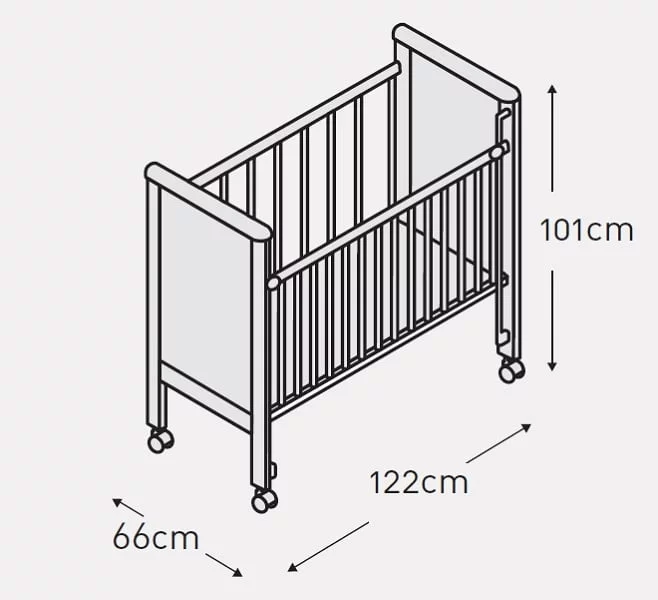 Кровать Микуна Николе 120кс60 Натурал / Micuna Nicole 120x60 Natural_1