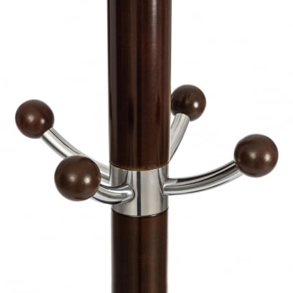 Вешалка Химавари (мод. ГХ-8014) дерево/хром/мрамор, 37 кс 37 кс 175 см, Блаcк (Черный) / Валнут (Орех) / Himawari (mod. GH-8014) x x Black Walnut_2